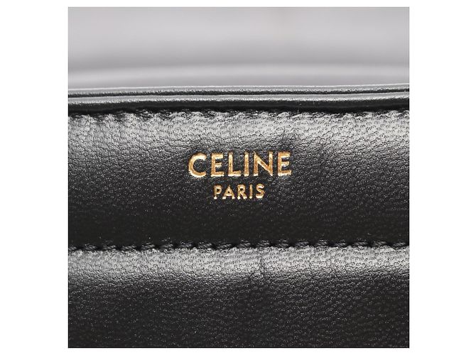 Céline Borsa a tracolla Celine Monochrome in pelle nera Nero - vista 4