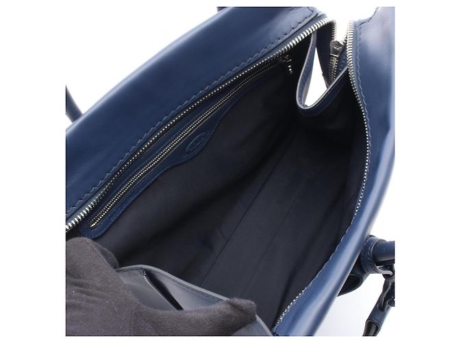 Borsa Tote Tod's Note Shopping Small Blu navy - vista 3