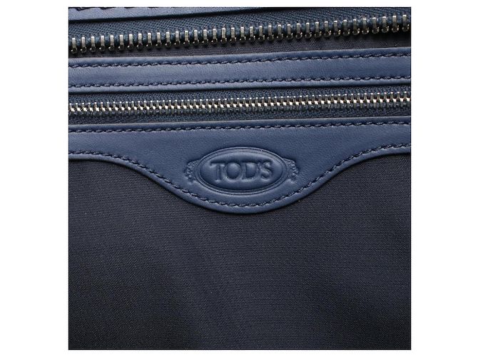 Borsa Tote Tod's Note Shopping Small Blu navy - vista 4