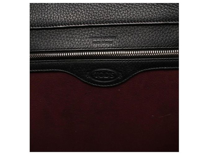 Borsa Tote Tod's Wave in pelle nera Nero - vista 4