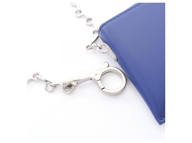 Monedero de piel Burberry en azul - vista 5