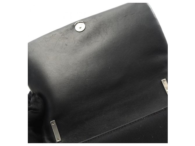 Borsa a tracolla Burberry in tela e pelle nera Nero - vista 6