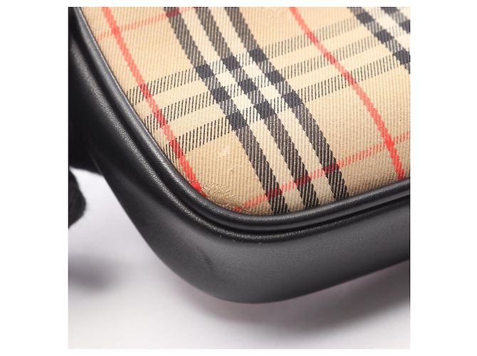 Burberry Check Link Gürteltasche Schwarz Beige - Ansicht 5