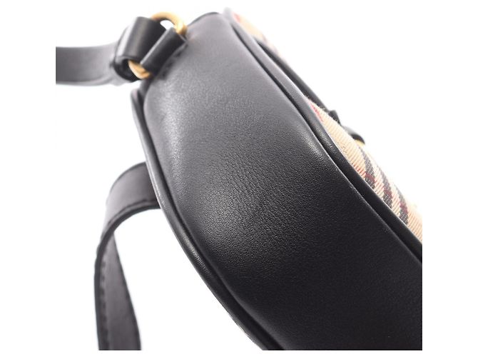 Burberry Check Link Gürteltasche Schwarz Beige - Ansicht 6