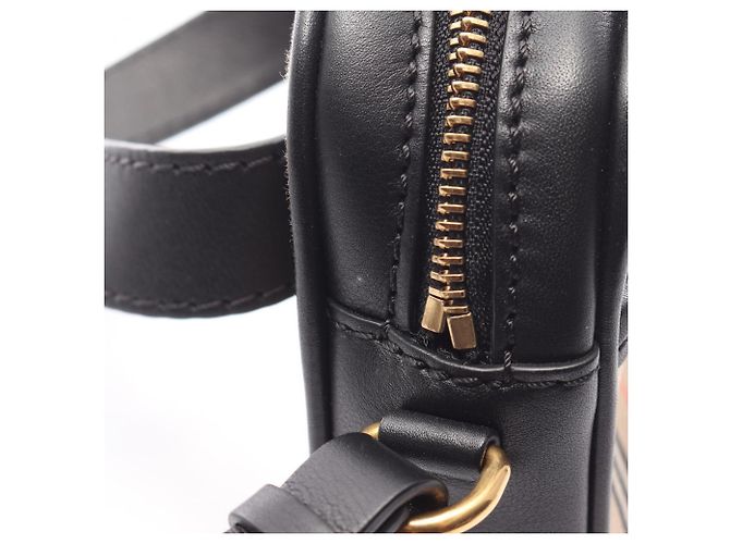 Burberry Check Link Gürteltasche Schwarz Beige - Ansicht 7