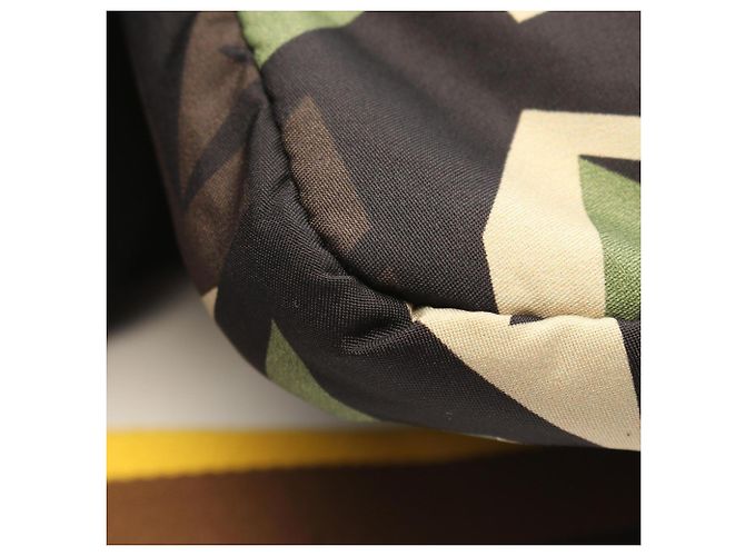 Borsa a spalla Fendi Mamma Baguette Marrone Multicolore Cachi - vista 5