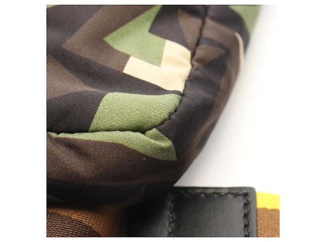Borsa a spalla Fendi Mamma Baguette Marrone Multicolore Cachi - vista 6
