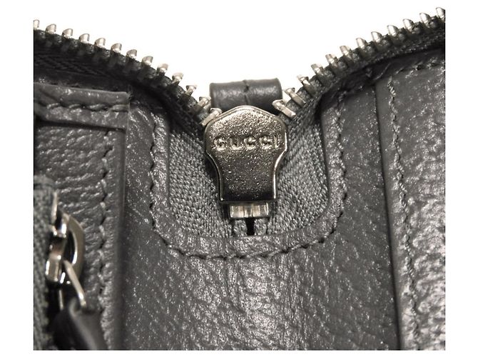 Portafoglio lungo Gucci GG Supreme Marrone Nero - vista 10