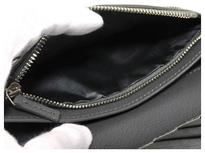 Portafoglio lungo Gucci GG Supreme Marrone Nero - vista 13