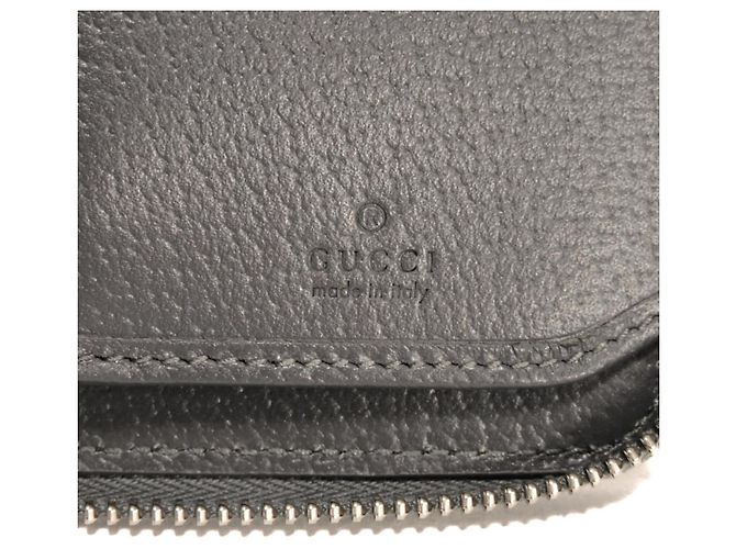 Portafoglio lungo Gucci GG Supreme Marrone Nero - vista 6