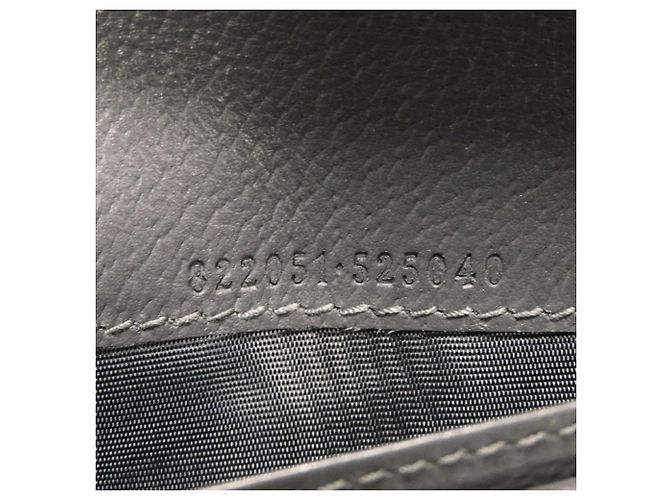 Portafoglio lungo Gucci GG Supreme Marrone Nero - vista 7