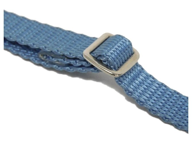 Prada Re-Edition Tessuto Micro Mini Schultertasche mit Kette Blau - Ansicht 25