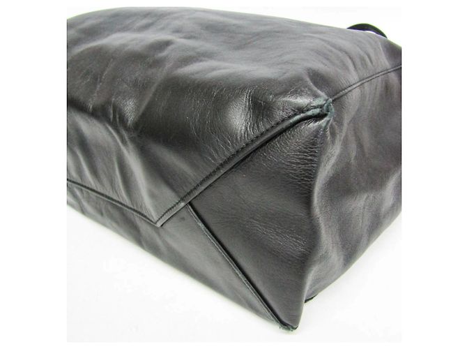 Céline Celine Cabas Horizontal Leder-Tote-Bag für Damen Schwarz - Ansicht 6