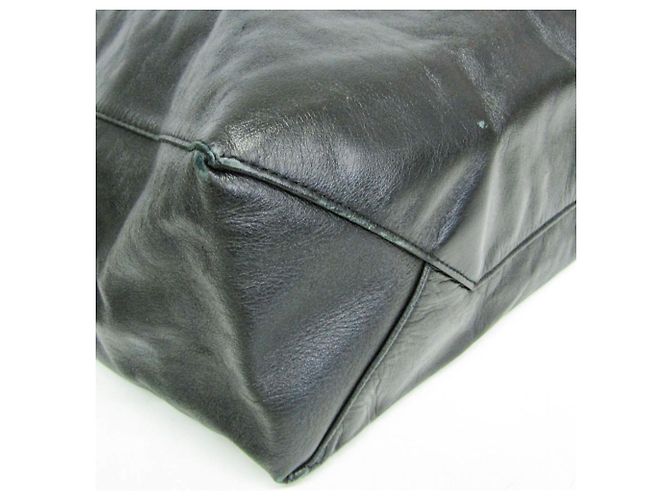 Céline Celine Cabas Horizontal Leder-Tote-Bag für Damen Schwarz - Ansicht 7