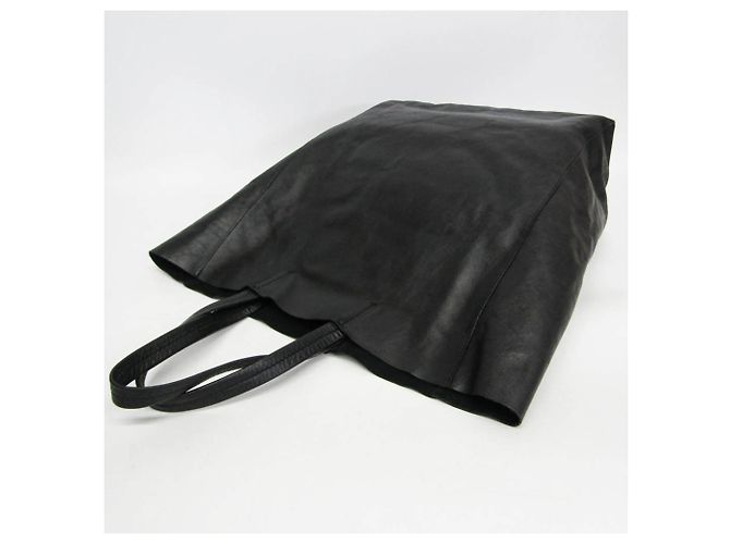 Céline Celine Cabas Horizontal Leder-Tote-Bag für Damen Schwarz - Ansicht 8