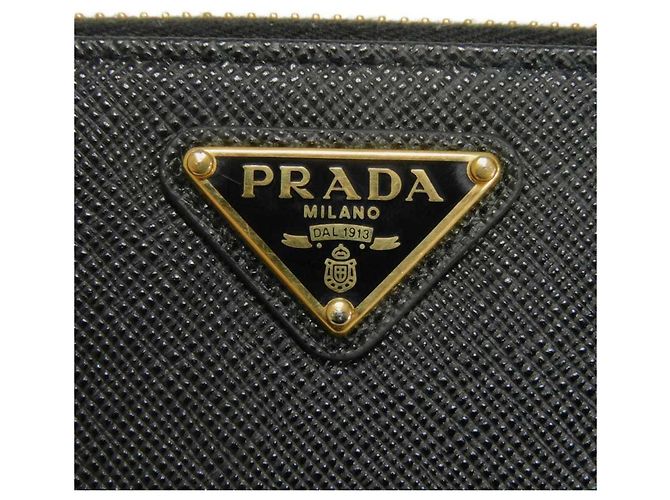 Prada Saffiano Black Langbeutel Schwarz - Ansicht 12
