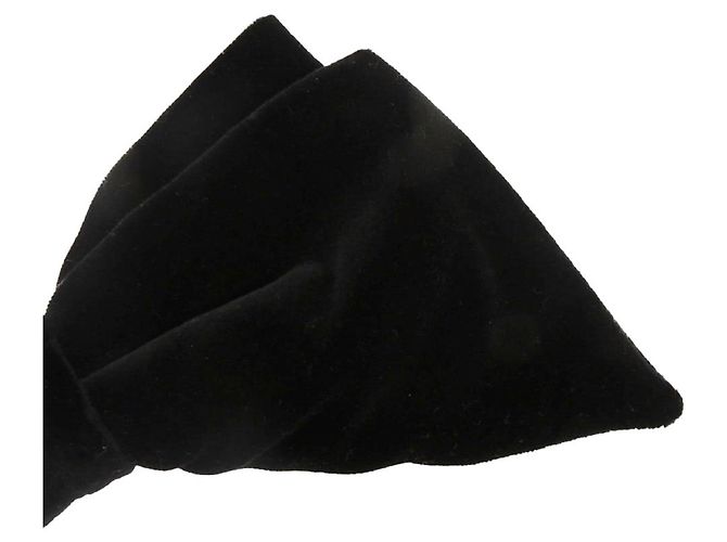 Fermi per capelli Miu Miu in velluto con fiocco Nero - vista 6