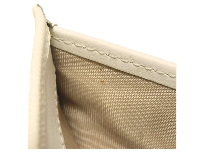 Prada Saffiano Wave Compact Bi-fold Wallet White - view 11