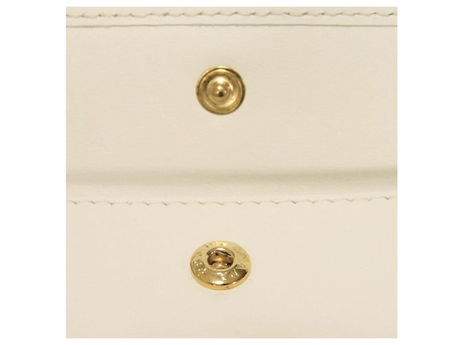Prada Saffiano Wave Compact Bi-fold Wallet White - view 13