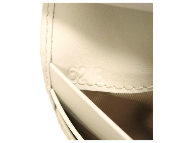 Prada Saffiano Wave Compact Bi-fold Wallet White - view 9
