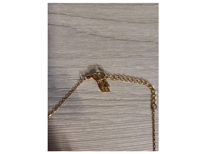 Collana Swarovski con Pendente a Piuma Placcata Oro Nero D'oro - vista 4