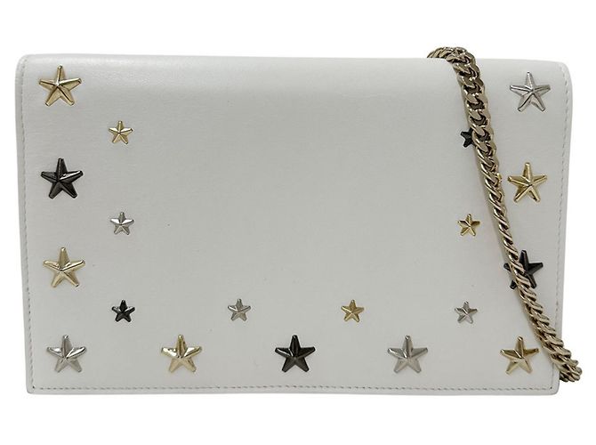 Borsa Jimmy Choo in pelle bianca Bianco - vista 7