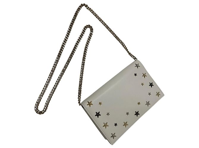 Borsa Jimmy Choo in pelle bianca Bianco - vista 8
