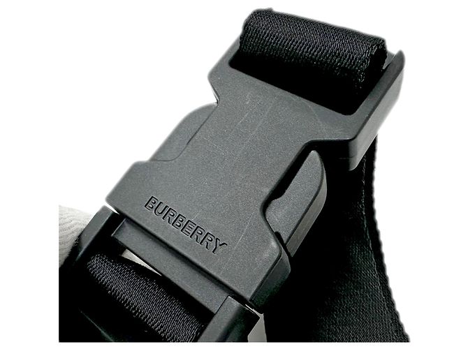 Borsa a mano Burberry in nylon nero - vista 11