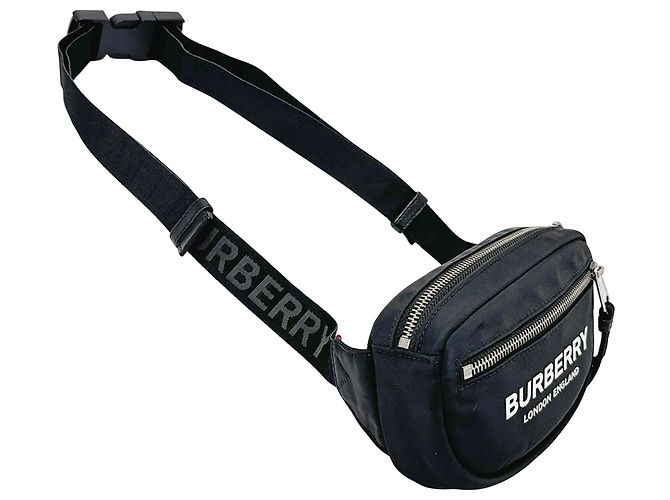 Borsa a mano Burberry in nylon nero - vista 4