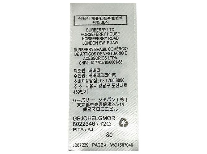Burberry Kaschmir-Stola Beige Marineblau - Ansicht 10
