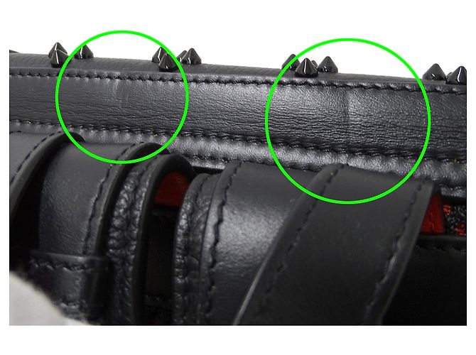 Borsa a mano Christian Louboutin in nylon nero - vista 12