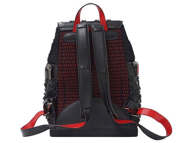 Borsa a mano Christian Louboutin in nylon nero - vista 2