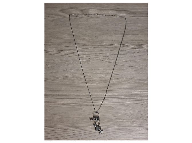 Autre Marque Collana Christian Dior con ciondoli Argento - vista 3