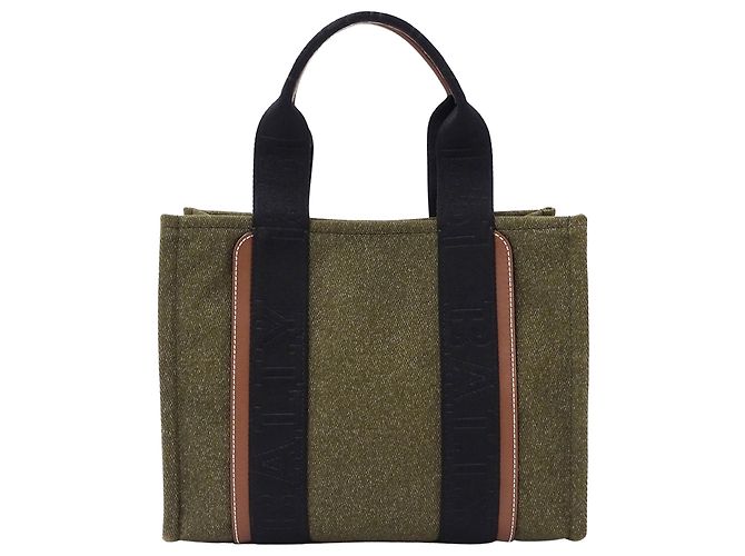 Bolso Tote Bally de lona caqui - vista 2