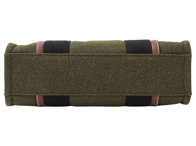 Bolso Tote Bally de lona caqui - vista 3