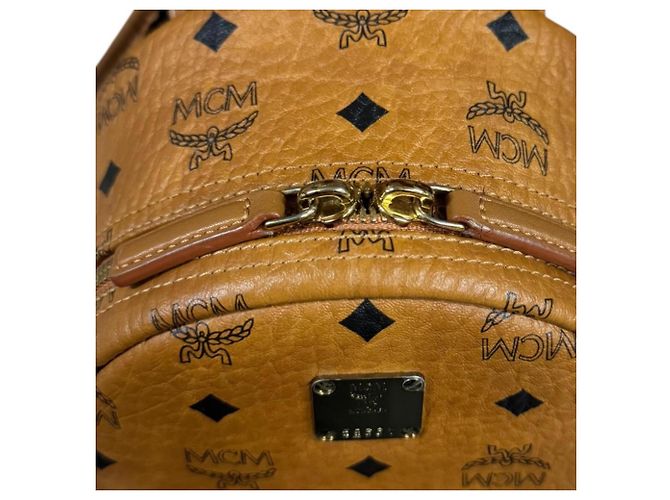 MCM Stark Mini Visetos Rucksack Braun - Ansicht 12