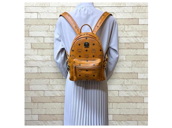 MCM Stark Mini Visetos Rucksack Braun - Ansicht 2
