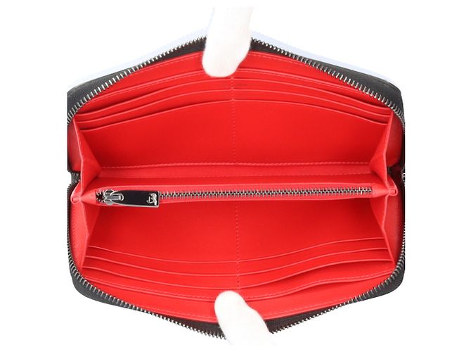 Cartera larga Christian Louboutin Spike Stud Panettone Negro Roja - vista 5