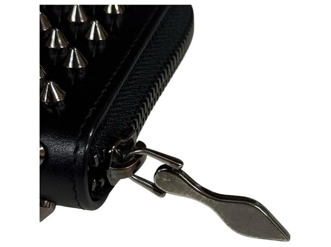 Cartera larga Christian Louboutin Spike Stud Panettone Negro Roja - vista 9