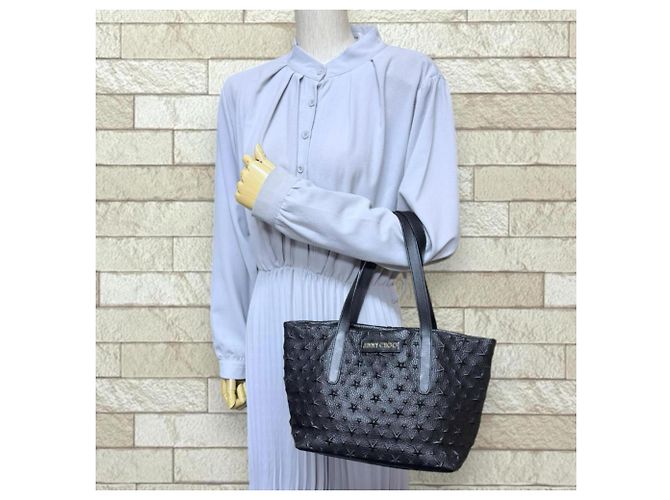 Borsa Tote Sophia Small con stella embossed Jimmy Choo Nero - vista 2