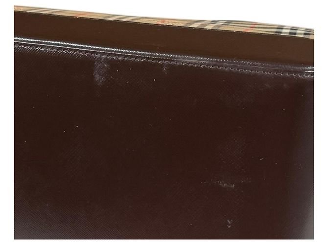 Borsa a tracolla Burberry Mini Boston Nova Check Shadow Horse Marrone Beige - vista 9