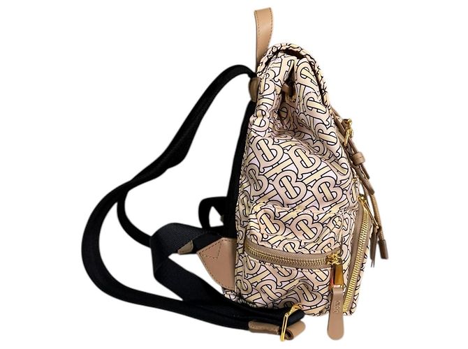 Zaino Burberry TB Monogram Rosa Beige - vista 4