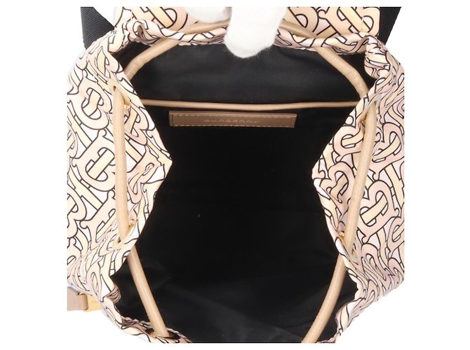 Zaino Burberry TB Monogram Rosa Beige - vista 6