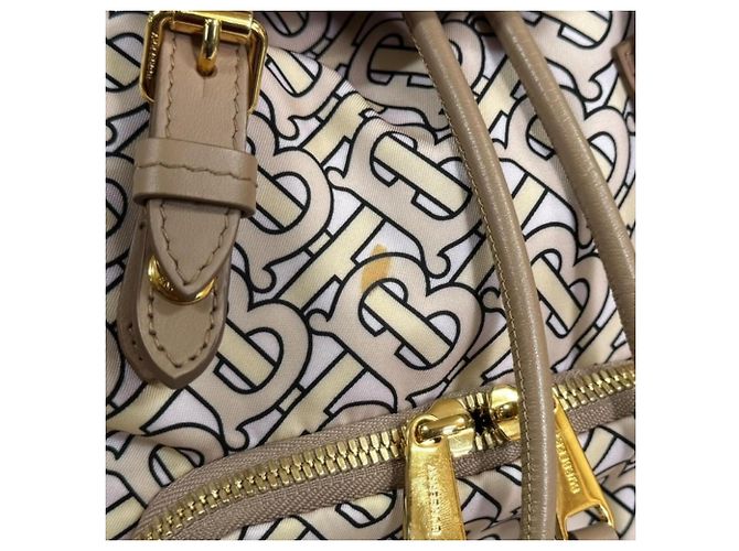 Zaino Burberry TB Monogram Rosa Beige - vista 7