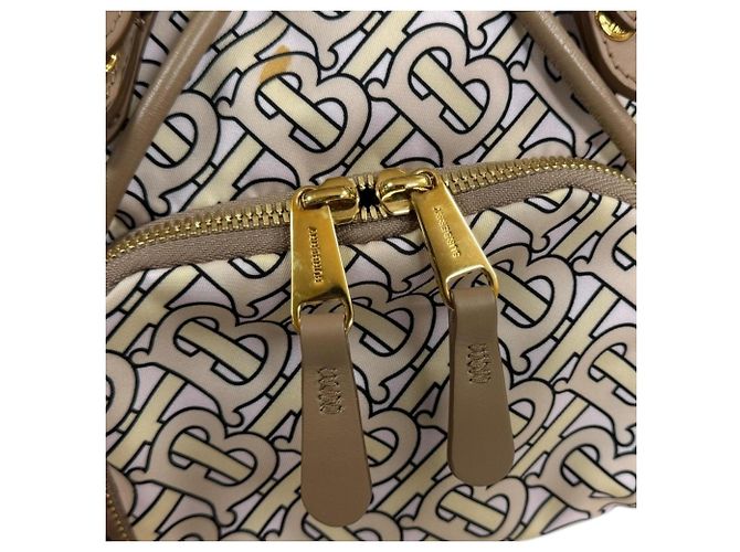 Zaino Burberry TB Monogram Rosa Beige - vista 8