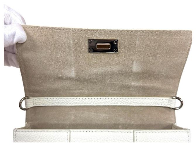 Borsa a tracolla Jimmy Choo Star Studded Bianco - vista 9