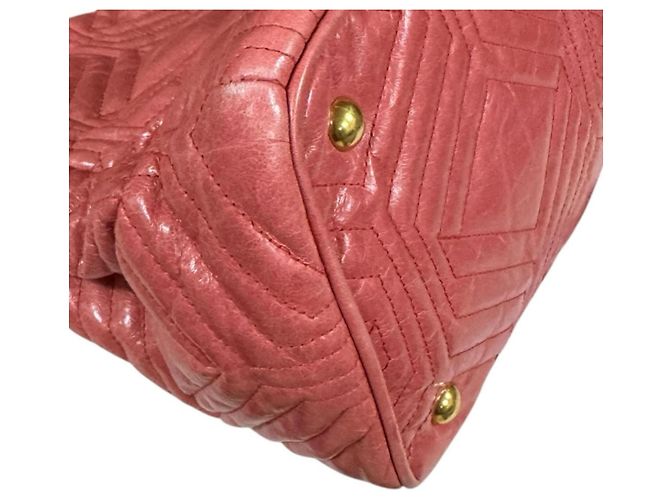 Borsa a tracolla Miu Miu in pelle rosa - vista 10