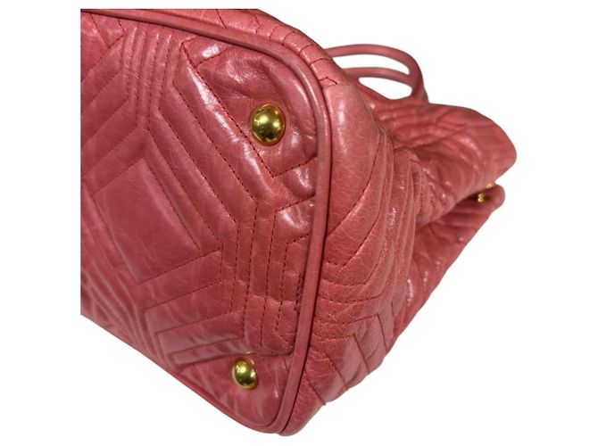 Borsa a tracolla Miu Miu in pelle rosa - vista 11