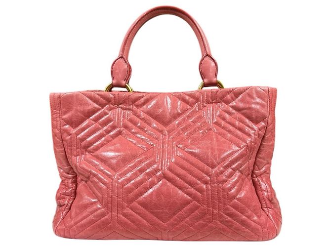 Borsa a tracolla Miu Miu in pelle rosa - vista 3
