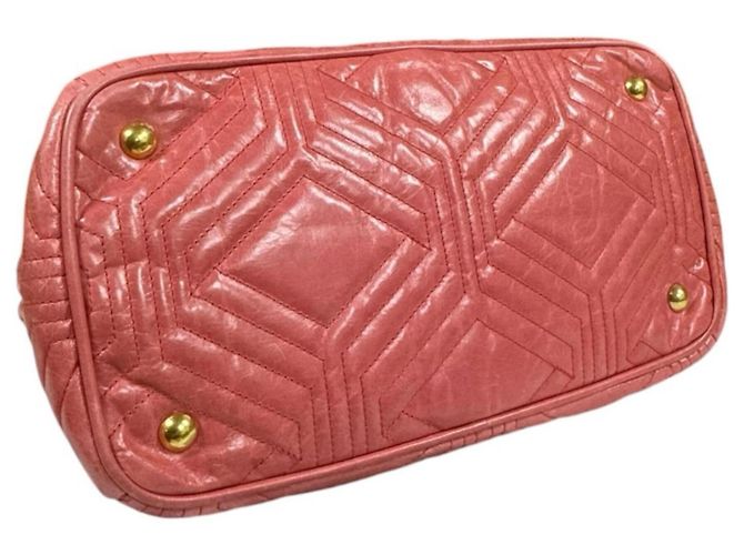 Borsa a tracolla Miu Miu in pelle rosa - vista 5